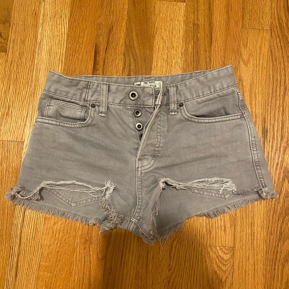 Free People Gray Shorts
